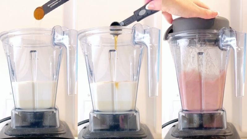 牛奶、甜菜混合和Maple糖浆平滑混合机